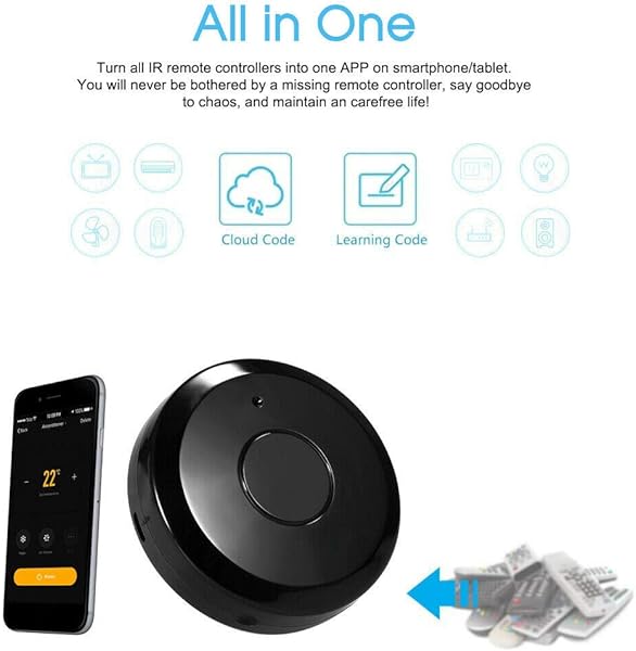 Fltaheroo Control Remoto Universal Inteligente IR Control de Voz WiFi para Home Alexa Infrared App Smart Home