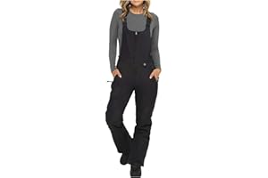 Womens Ski Snow Bibs Pants Winter Insulated Snowboard Overalls Waterproof Windproof Outdoor Snowpants Adjustable Jumpsuits