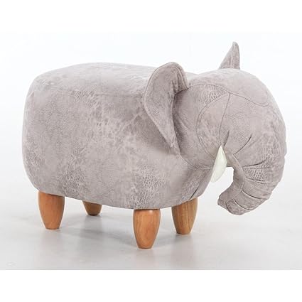 Amazon.de: RFJJ Fußhocker Abnehmbarer Elefantenhocker, childSolid Wood