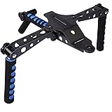 pangshi DSLR Rig Movie Kit Shoulder Rig Mount Shoulder Support Pad for Video Camcorder Camera DV DSLR Cameras, Canon 5D MK II 7D 60D 600D (T3i), Nikon D7000 D5100 D3100,Sony A65 A55, DSR-PD198p