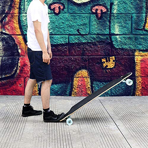 4 TOYEEKA+Drop+Through+Longboard+Skateboard+Cruiser