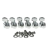 KAISH Chrome 2 Pin Locking Tuners Tuning Keys Pegs
