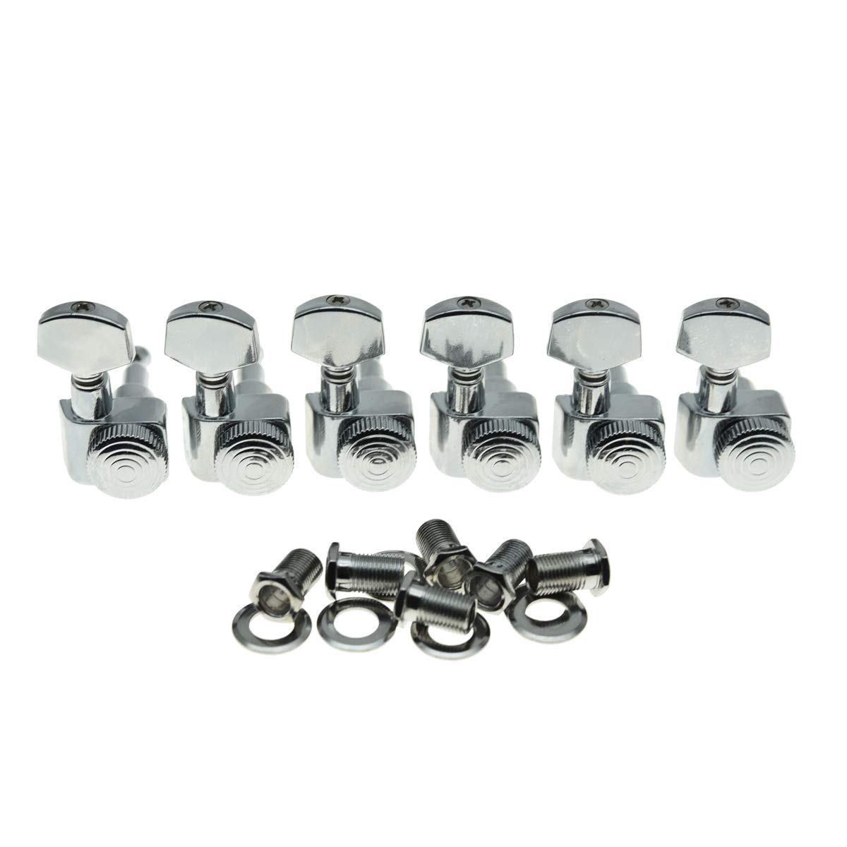 KAISH Chrome 2 Pin Locking Tuners Tuning Keys Pegs