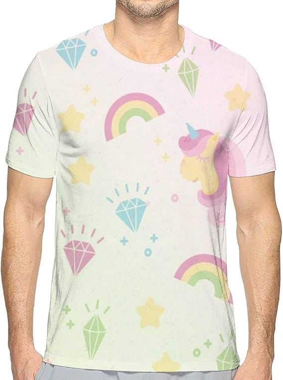 Amazon Co Jp Tシャツ メンズ 半袖 ユニコーン 一角獣 Unicorn プリント トップス スポーツ 丸襟 柔らかい 快適 インナーシャツ 肌着 吸汗速乾 軽量 おしゃれ カジュアル 人気 服 夏 通勤 通学 運動 日常用 大きいサイズ 服 ファッション小物