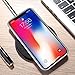 iPhone 8 Plus Case,iPhone 7 Plus Case,Luxury Magnetic Cover Case [Front is Hollow Metal Frame not Full Body Cover]+ [Back is Tempered Glass] [Support Wireless Charging] (Clear Back+Silver Frame)
