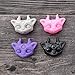 4Pcs/Set Small Cat Silicone Resin Epoxy Molds Crystal Beading Jewelry DIY Devil Cat Head with Three Eyes and Horns Necklace Pendant Casting Mold Hand Craft Resin Molds Fondant Molds