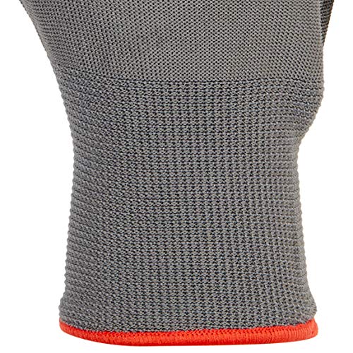 Amazon Basics Polyurethane Coated Work Gloves, Polyester Liner Fiber