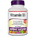 Webber Naturals Vitamin D3 Softgel, 1,000 IU, 425 Count, for Immune Heath and Support for The Development and Maintenance of Bones and Teeth, Non GMO and Gluten Free