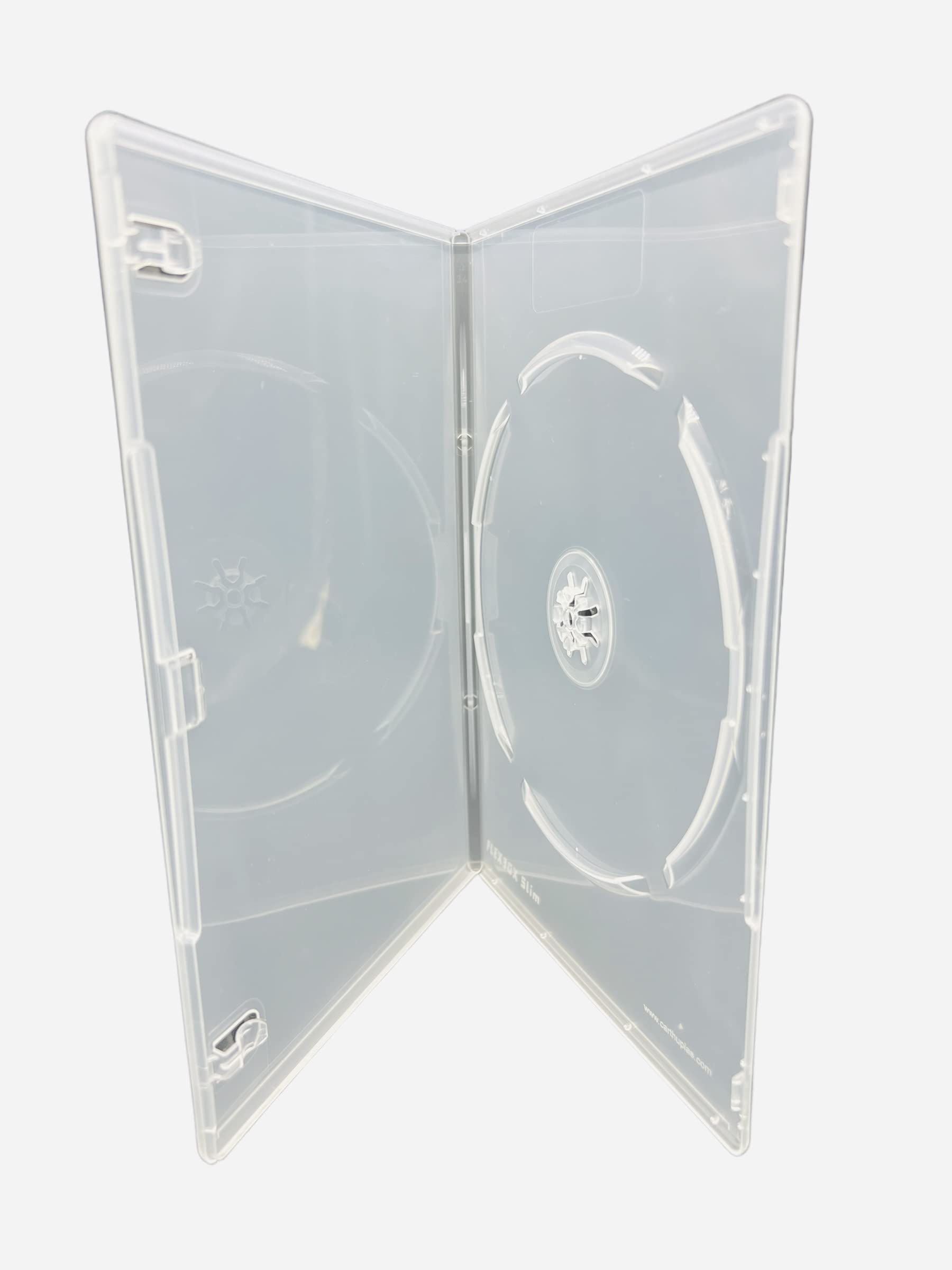 25 x Dragon Trading Single Clear Slim DVD CD BLU RAY Disc Cases With a 7mm Spine and Outer Sleeve For The Artwork Inlay. Store All Disc Formats Safely.