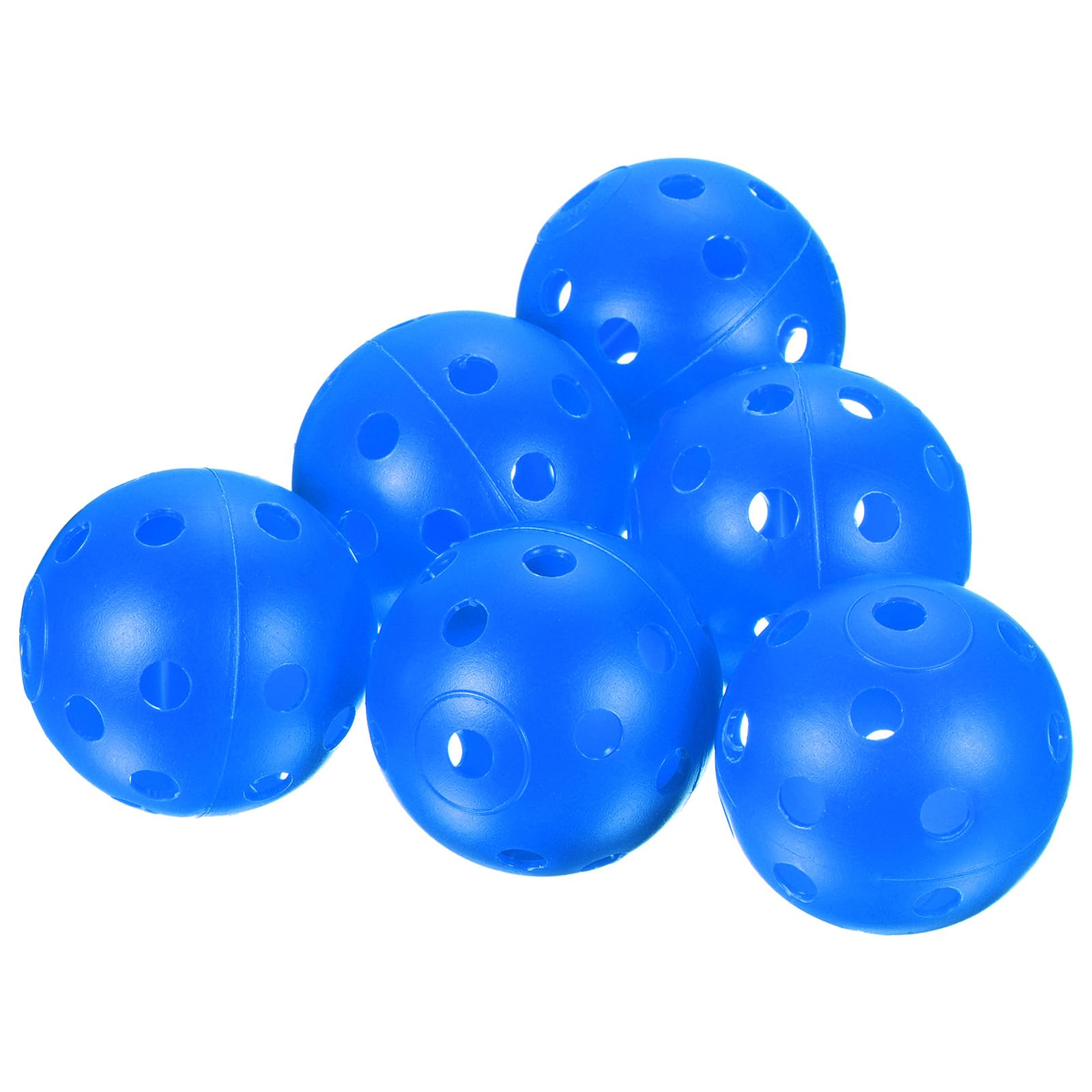 PATIKIL Golf Practice Balls, 8 Pack 42mm Limited Flight Plastic Golf Training Balls Hollow Air Flow Golf Balls for Driving Range Swing Practice Pet Play, Light Blue