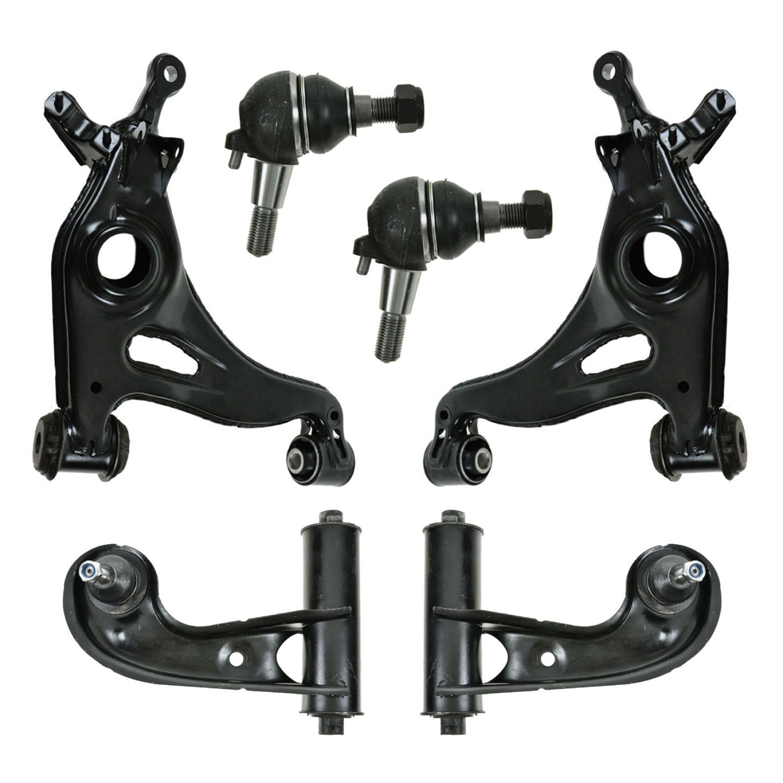 TRQ Front Control Arm with Ball Joint Set Compatible with 94-04 Mercedes-Benz Image