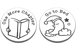 KINMES Stocking Stuffers for Book Lovers Bookworms Nerds Best Friends Funny Gag Decision Coin for Him Her Readers Women Men Christmas Birthday Graduation Book Club Gifts for Teen Boys Librarians Readers