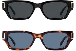 VANLINKER 2026 Polarized Trendy Small Square Cat Eye Sunglasses for Women Retro Rave Rectangle Shades VL9902