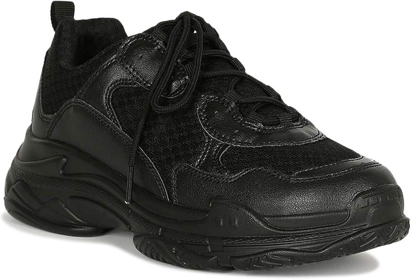 lace up mesh panel sneakers