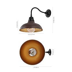 JONATHAN Y JYL7613G Aurora 12.25" 1-Light Farmhouse