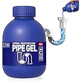 Pipe Bobo Drain Cleaner 10.6OZ, Professional-Grade Drain Clog Remover for Kitchen Sink, Powerful Unclogging, Unclog drains, clog remover, Shower, Tub, Compatible with All Pipe Materials