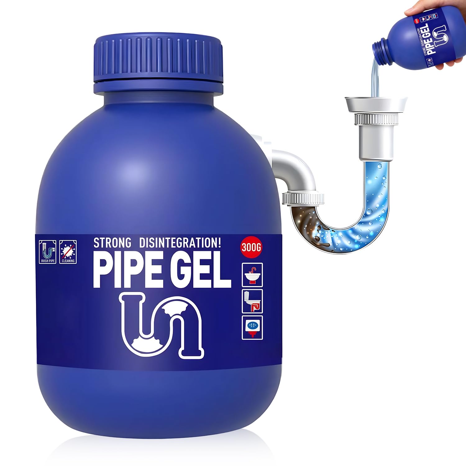 Photo 1 of Bobo Drain Cleaner 10.6OZ, Professional-Grade Drain Clog Remover for Kitchen Sink, Powerful Unclogging, Unclog drains, clog remover, Shower, Tub, Compatible with All Pipe Materials