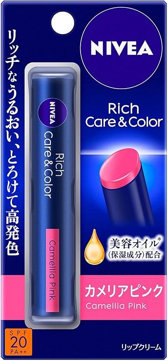 Amazon ニベア リッチケア カラーリップ カメリアピンク リップクリーム 2g ニベア ビューティー 通販