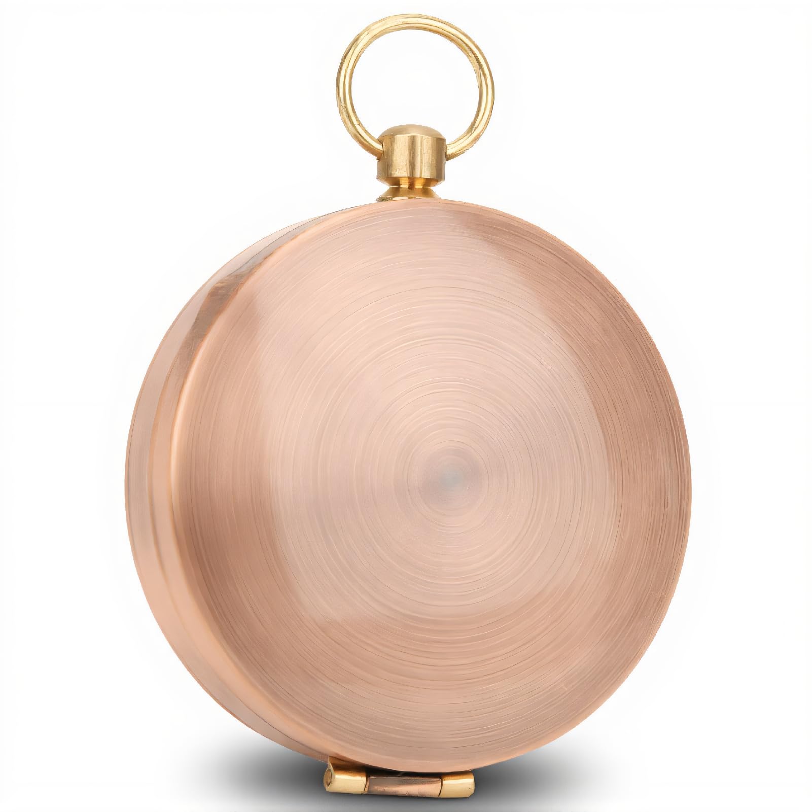 Portable Vintage Retro Metal Copper Flip Cover Pocket Watch Compass, Metal Compass, Vintage Compass, for Camping, Hiking with Lightweight and Portable Design for Survival