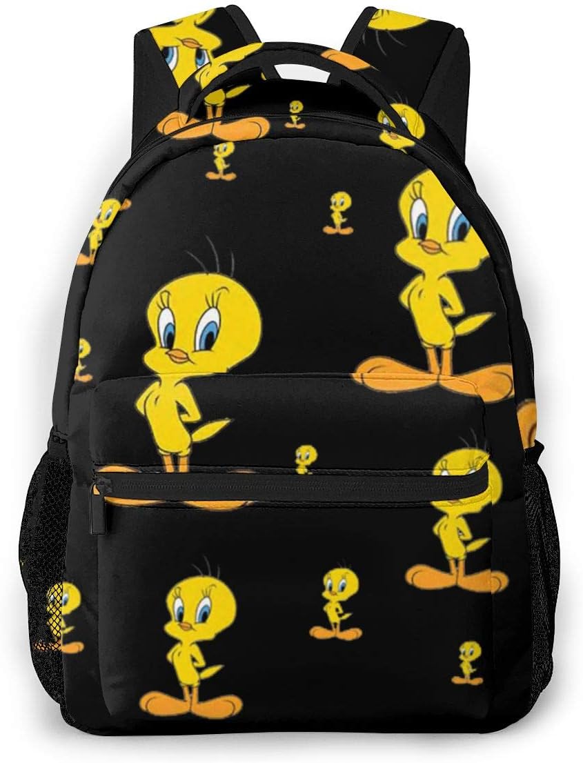 Lingassassin Tweety Bird Lightweight Unisex Laptop Leisure Multifunctional Waterproof College School Bag for Teenagers Outdoor Camping Trip