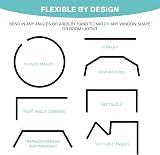Dyna-Living 16.4ft Flexible Curtain Track Curved Ceiling Mount Bay Window view 4