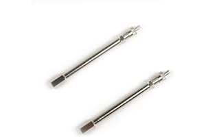 2-Pack 4 inches Truck RV Car Bike Motorcycle SUV Vehicle Dual Wheel Tire Valve Extender Extension Adaptor