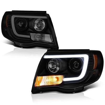 Fun 2005-2011 Toyota Tacoma Pickup ikoledanu Black Smoke OLED Neon Tube projector Headlight Headlamp Assembly Awakọ ati Papo Rirọpo Ẹgbẹ Irin-ajo