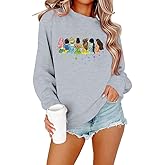 UNIQUEONE Magical Princess Sweatshirt for Women: Cute Magic Kingdom Princess Sweater Family Vacation Trip Pullover Tops
