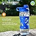 Aquasana Active 20 oz. Clean Water Bottle with Filter BPA Free Plastic, Glacier