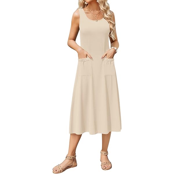 Square Neck Best Women's Casual Summer Dresses Best Selling