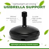 Karrma Ltd Parasol Base 7L Water Filled Garden Umbrella Stand Black view 4