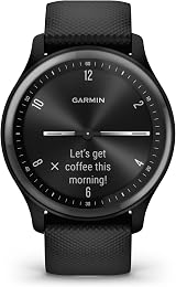 Garmin vívomove Sport Hybrid Smartwatch 40mm Black Health Fitness Touchscreen 5 view 4