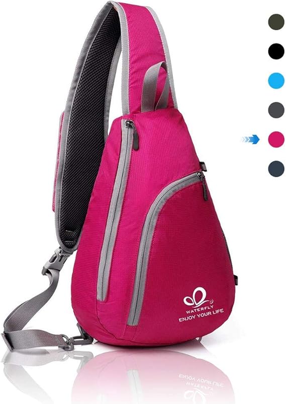 WATERFLY Sling Bag Backpack Crossbody Shoulder Bag for Men Women Single