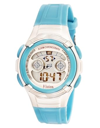 Vizion Childrens Digital Round Dial Watch (8523B-8, Multicolour)