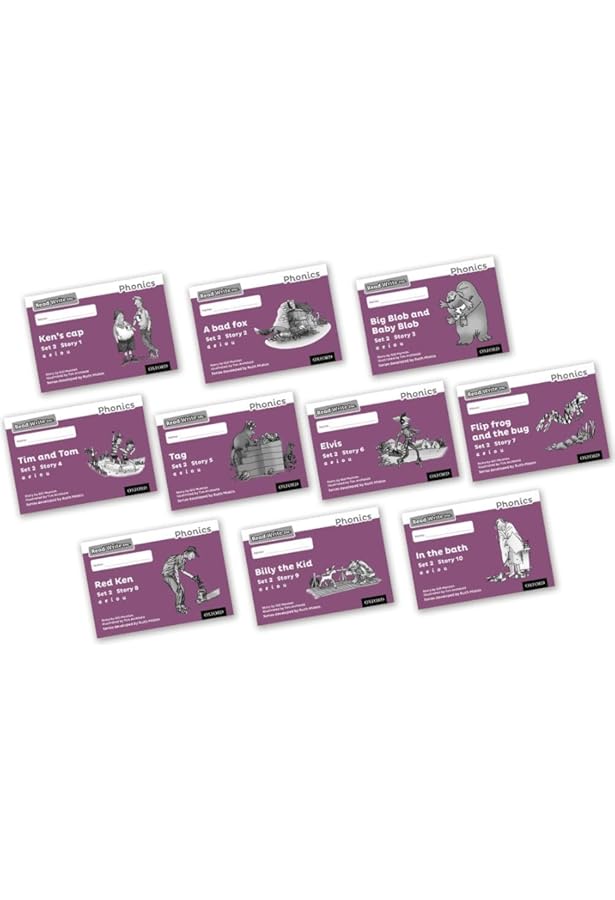 Amazon.com: Read Write Inc. Phonics: Black and White Green Set 1