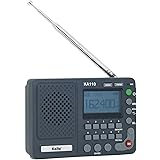 Kaito KA110 Compact Digital AM/FM NOAA Weather Radio and MP3 Player with Micro-SD Card Reader