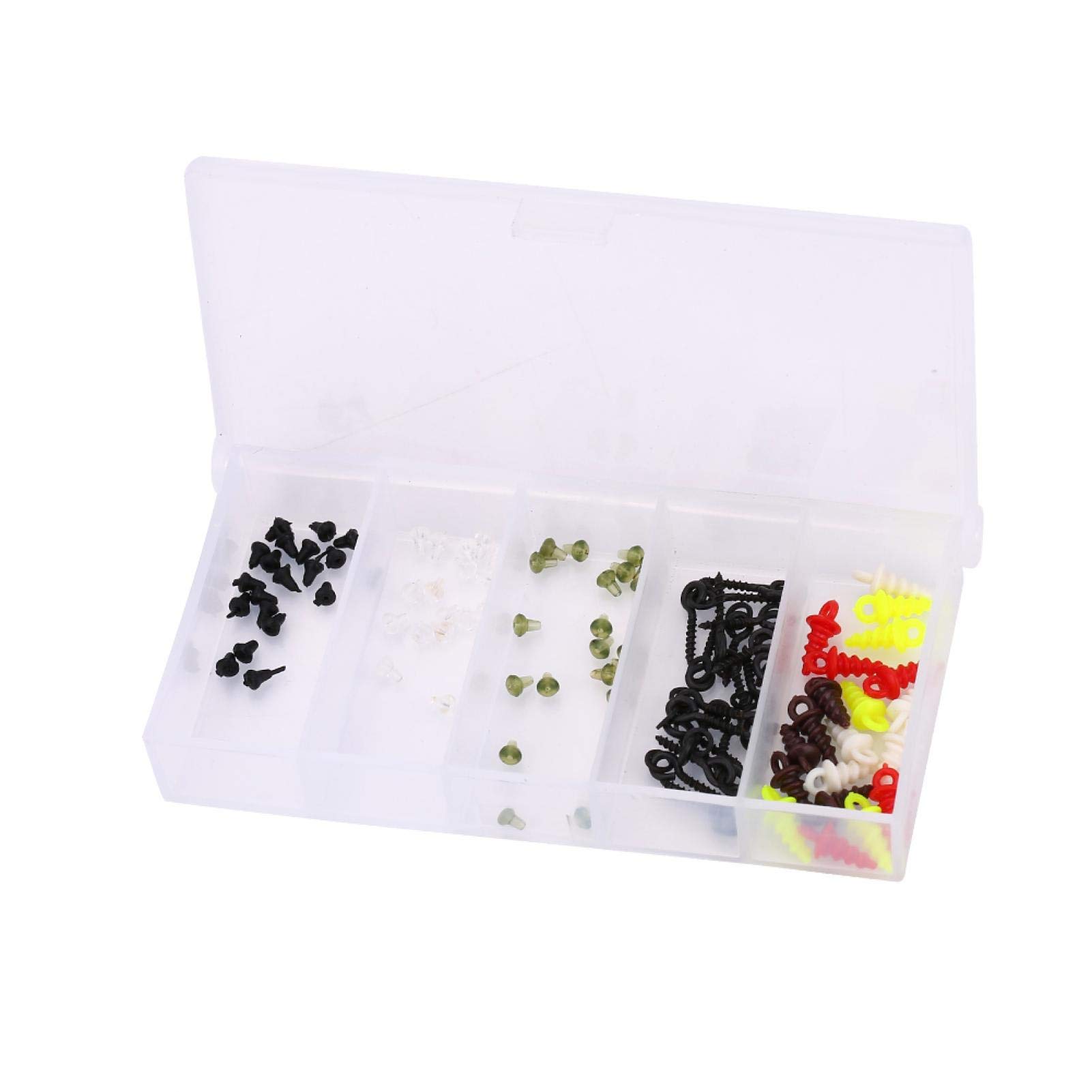 100pcs/Set Fishing Carp Hook Stopper Fishing Tackle Fishing Sliding Hooks Holder Terminal Tackle