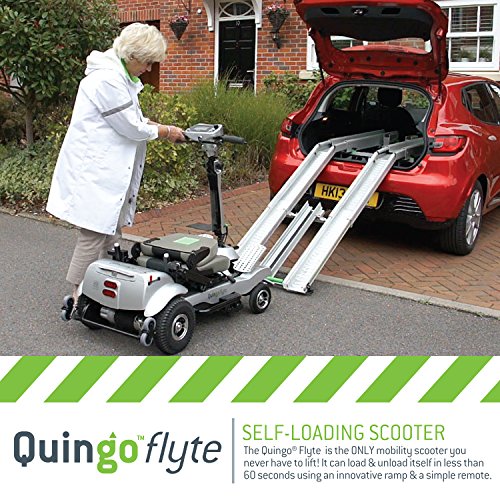 Quingo Flyte Mobility Scooter Self Loading Into Car Patented 5 Wheel AntiTip Stability