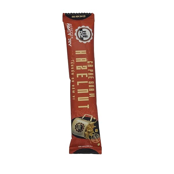 THE COFFEE FACTORY – INSTANT HAZELNUT COFFEE, AUTHENTIC & AROMA FLAVOR FROM VIETNAMESE (PACK OF 1, HAZELNUT FLAVOR)