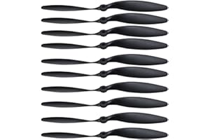 Propeller Props, 10 propellers 8060 8x6 Used for Remote Control of Aircraft Quadcopter Black Soft Propeller Blades 3.17 Shaft Diameter XDD Motor Special Prop Accessories skrnrhrery