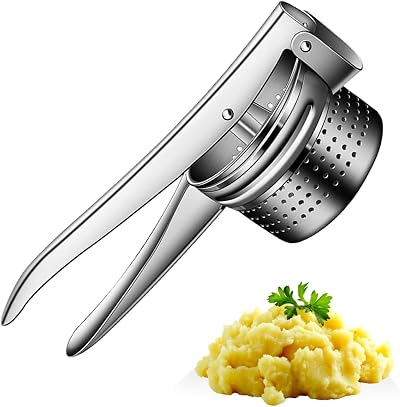 AEX Potato Ricer Heavy Duty Stainless Steel Masher Lemon Juicer Kitchen Tool
