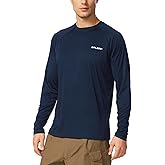 baleaf Men's Sun Protection Shirts UV SPF UPF 50+ Long Sleeve Rash Guard Fishing Running Quick Dry Lightweight