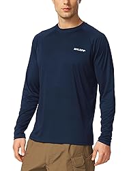 baleaf Men's Rash Guard Shirts Fishing Long Sleeve