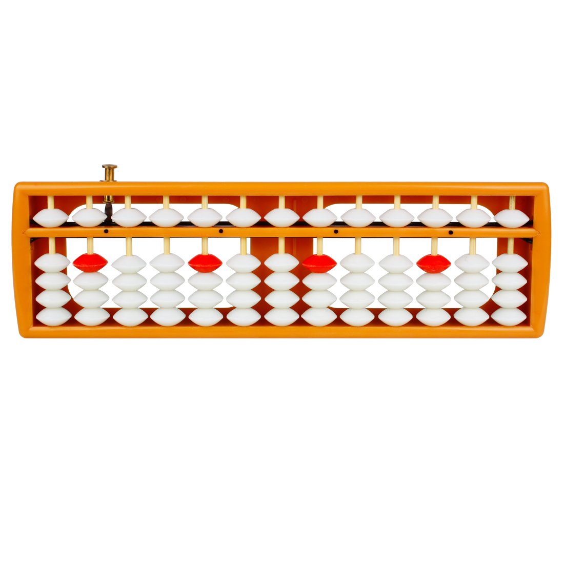 Larcele Bead Arithmetic Counting Abacus with Reset Button School Supplies for Students,13 Column SP-02 (Yellow 1)