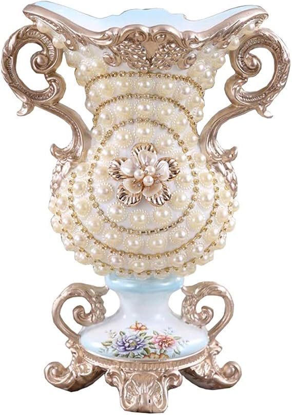 Europeanstyle Retro Resin Large Flower Vases for Living