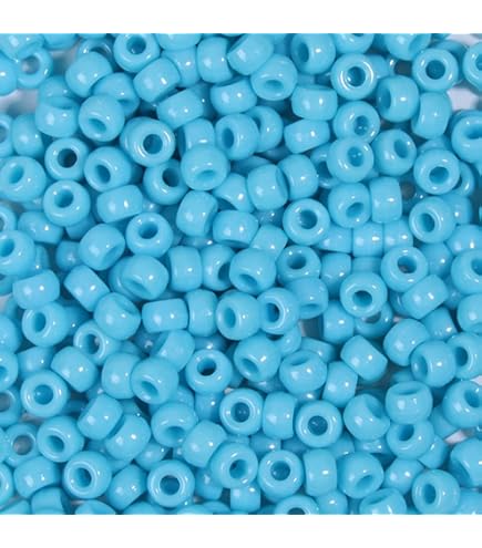 VOOMOLOVE Lot De 1 000 Perles Bleues Pour Tresses, 6 X 9 Mm, En
