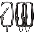 Spigen Life Carabiner Clips D Ring, Spring Snap Hook, Keyring Keychain Hook with Zinc Alloy Caribeaners - 3 Pack