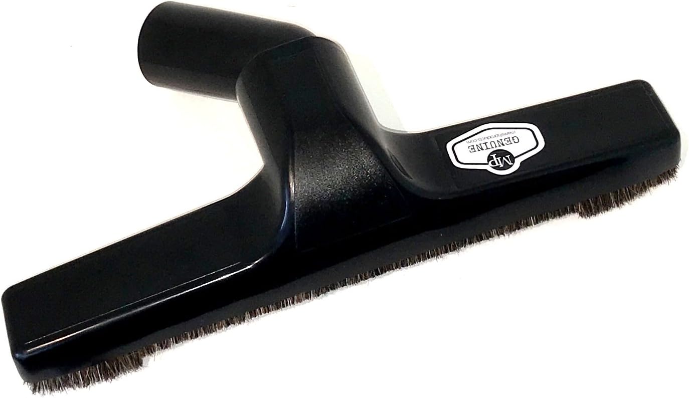 Genuine MP Soft Touch Deluxe Vacuum Cleaner or Central Vac Hardwood and Bare Floor or Wall Brush. Natural Delicate Horse Hair Bristles for Thorough Cleaning. (10 Inch): Home & Kitchen