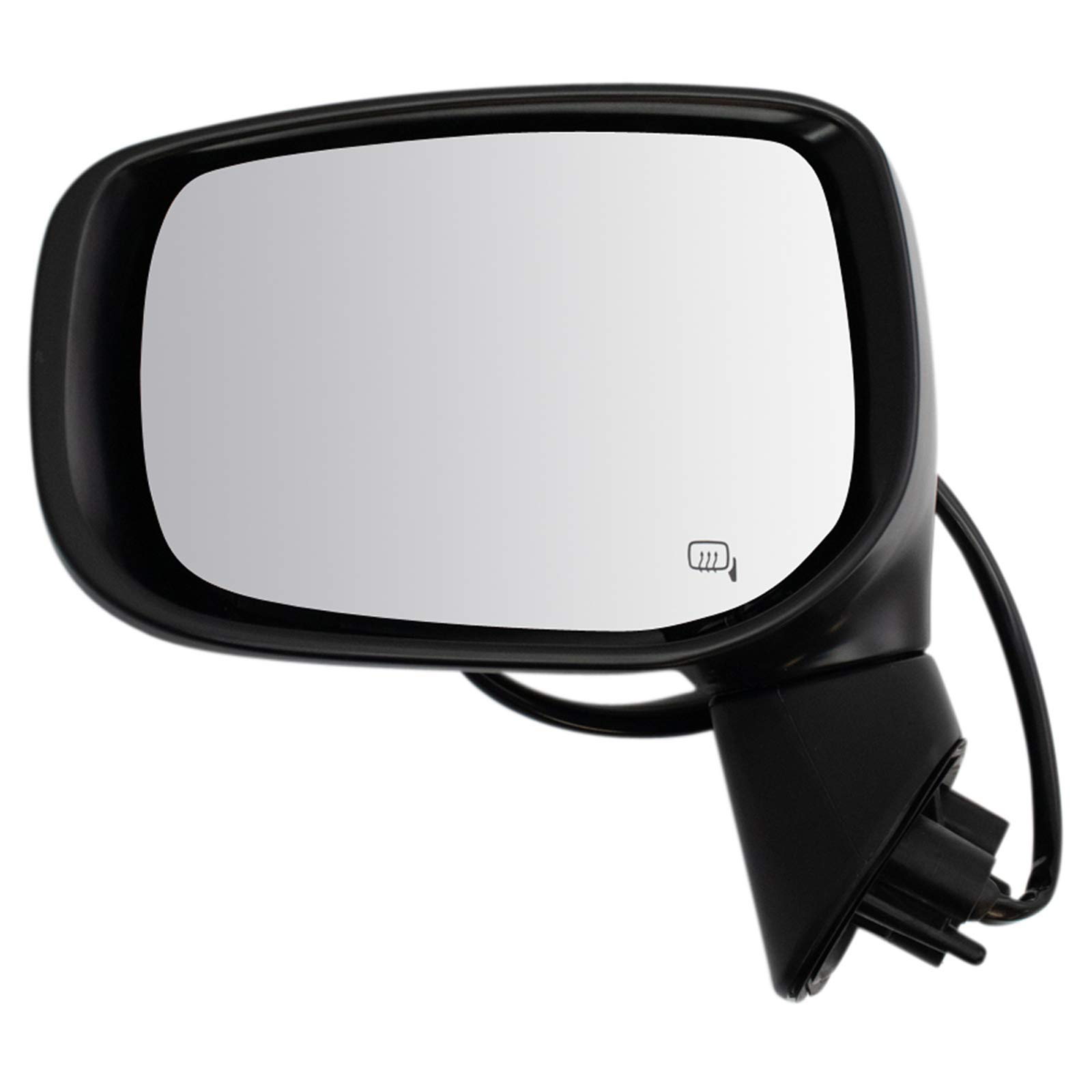 TRQ Driver Side Power Heated Mirror Paint to Match Smooth Cover Compatible with 2018-2019 Subaru Outback Legacy SU1320150 Image