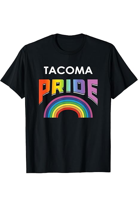 Amazon.com: Tacoma LGBT Pride 2020 Rainbow T-Shirt : Clothing, Shoes \u0026  Jewelry